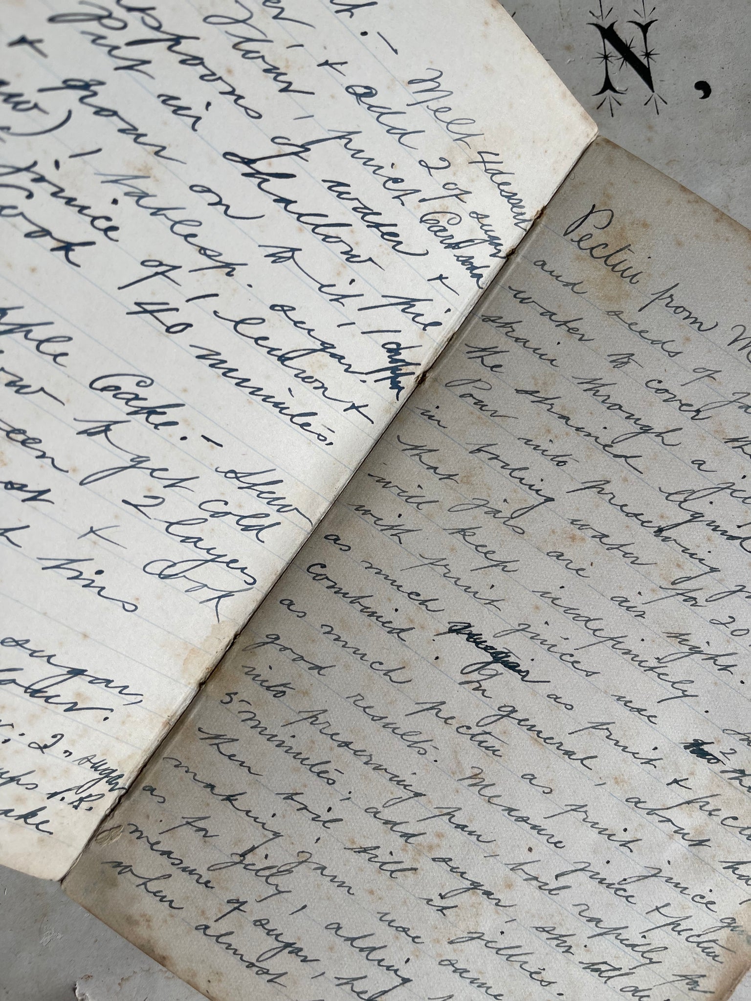Antique Handwritten Recipe Books [History & Values] • Adirondack Girl @  Heart